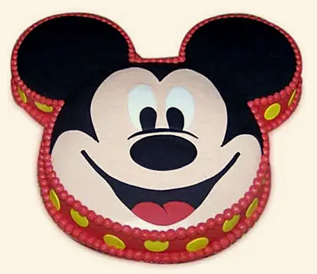 Soft Mickey Face Cake  Vanilla